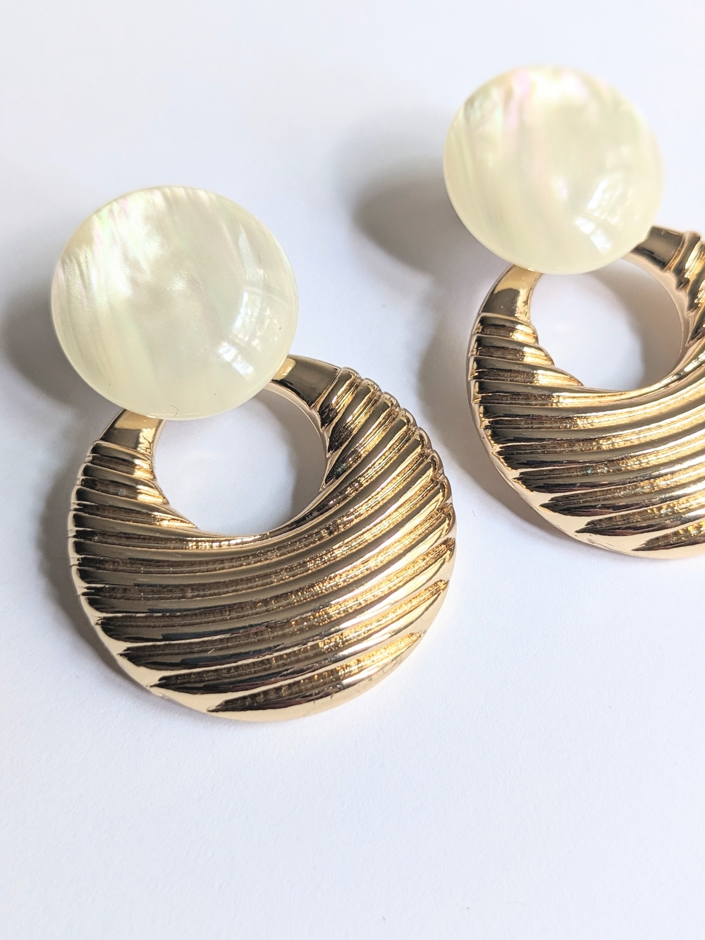 Marbled Stone Statement Earrings